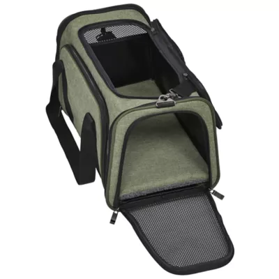 Midwest® Duffy Expandable Pet Carrier W/ Expandable Sides & Multiple Access Points, Green - Image 2