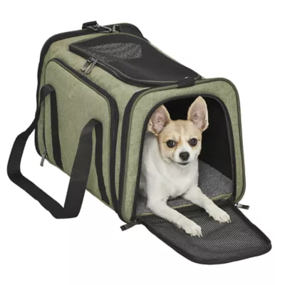 Midwest® Duffy Expandable Pet Carrier W/ Expandable Sides & Multiple Access Points, Green - Image 3