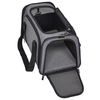 Midwest® Duffy Expandable Pet Carrier W/ Expandable Sides & Multiple Access Points, Gray - Image 2