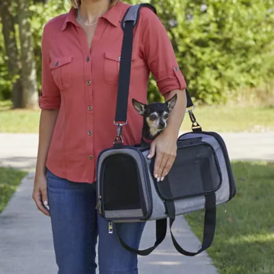 Midwest® Duffy Expandable Pet Carrier W/ Expandable Sides & Multiple Access Points, Gray - Image 5