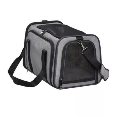 Midwest® Duffy Expandable Pet Carrier W/ Expandable Sides & Multiple Access Points, Gray - Image 1
