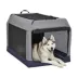 Midwest® Foldable Canine Camper Tent Crate W/ Ventilated Windows & No-Slip Feet, Gray image thumbnail 2