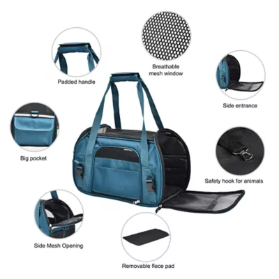 Jespet Soft-Sided Pet Carrier, Portable Travel Carrier for Dogs & Cats, 19 Inch - Image 5