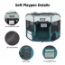 Jespet Soft Pet Playpen, Portable Indoor & Outdoor Pet Enclosure for Dogs, 45 Inch image thumbnail 3