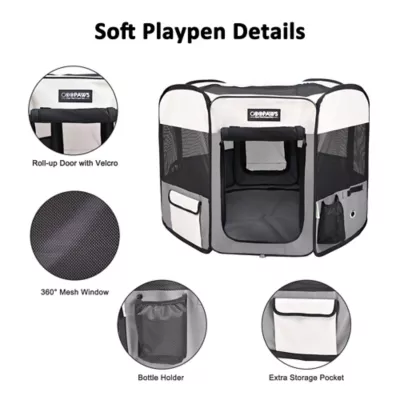 Jespet Soft Pet Playpen, Portable Indoor & Outdoor Pet Enclosure for Dogs, 45 Inch - Image 3