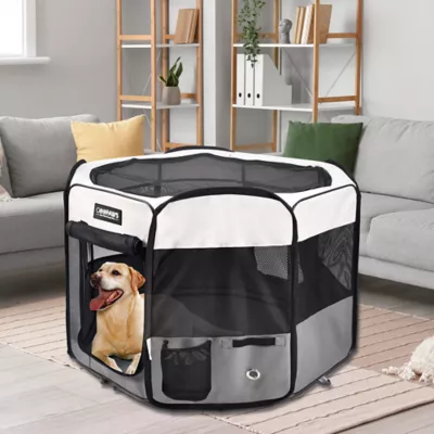 Jespet Soft Pet Playpen, Portable Indoor & Outdoor Pet Enclosure for Dogs, 45 Inch - Image 6