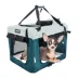 Jespet Soft Dog Crate, Portable Folding Travel Kennel for Dogs, Teal Blue image thumbnail 1