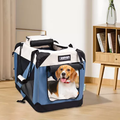 Jespet Soft Dog Crate, Portable Folding Travel Kennel for Dogs, Lake Blue - Image 7