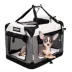 Jespet Soft Dog Crate, Portable Folding Travel Kennel for Dogs, Light Grey image thumbnail 1