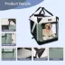 Jespet Soft Dog Crate, Portable Folding Travel Kennel for Dogs, Shale Green image thumbnail 4