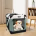 Jespet Soft Dog Crate, Portable Folding Travel Kennel for Dogs, Shale Green image thumbnail 6