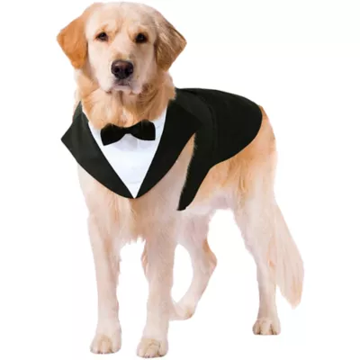 Kuoser Dog Tuxedo Suit & Bandana Set, Formal Dog Clothing for Weddings, Parties & Special Events - Image 1