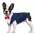 Kuoser Blue Dog Tuxedo Suit & Bandana Set, Formal Dog Clothing for Weddings, Parties & Events image thumbnail 1