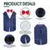 Kuoser Blue Dog Tuxedo Suit & Bandana Set, Formal Dog Clothing for Weddings, Parties, & Events image thumbnail 4