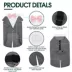 Kuoser Grey Dog Tuxedo Suit & Bandana Set, Formal Dog Clothing for Weddings, Parties, & Events image thumbnail 4