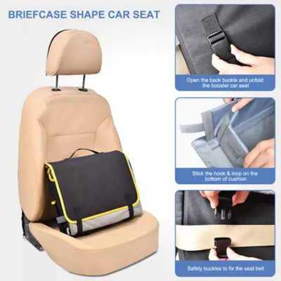 GOOPAWS Dog Car Seat, Travel Booster Seat for Dogs, 16 Inch - Image 2