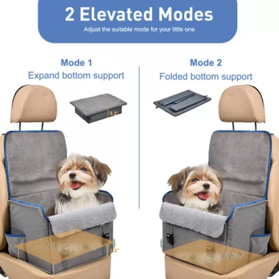 GOOPAWS Dog Car Seat, Travel Booster Seat for Dogs, 16 Inch - Image 4
