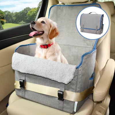 GOOPAWS Dog Car Seat, Travel Booster Seat for Dogs, 16 Inch - Image 8