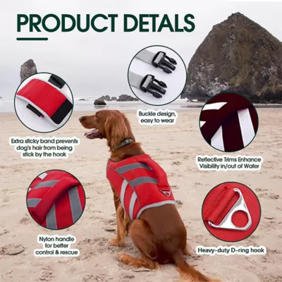 Kuoser High Flotation Dog Floation Aid with Rescue Handle for Swimming & Boating - Image 4