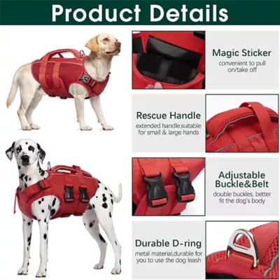 Kuoser Reflective Dog Floation Aid for Swimming, Boating, & Water Sports - Image 3