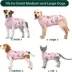 Kuoser Dog Recovery Suit, Recovery Onesie for Dogs, Post-Surgery Apparel, Peach image thumbnail 3
