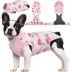 Kuoser Dog Recovery Suit, Recovery Onesie for Dogs, Post-Surgery Apparel, Peach image thumbnail 1