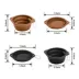 GOOPAWS 2 Pack Collapsible Silicone Dog Bowls, Non-Skid Travel Pet Bowls, Black & Brown image thumbnail 5