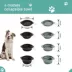 GOOPAWS 2 Pack Collapsible Silicone Dog Bowls, Non-Skid Travel Pet Bowls, Black & Grey image thumbnail 4
