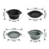 GOOPAWS 2 Pack Collapsible Silicone Dog Bowls, Non-Skid Travel Pet Bowls, Black & Grey image thumbnail 5