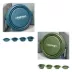 GOOPAWS 2 Pack Collapsible Silicone Dog Bowls, Non-Skid Travel Pet Bowls, Blue & Green image thumbnail 3