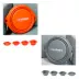 GOOPAWS 2 Pack Collapsible Silicone Dog Bowls, Non-Skid Travel Pet Bowls, Orange & Grey image thumbnail 3