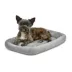 Midwest® QuietTime Deluxe Diamond Stitch Pet Bolster Bed, Machine Washable & Durable, Grey image thumbnail 1