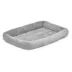 Midwest® QuietTime Deluxe Diamond Stitch Pet Bolster Bed, Machine Washable & Durable, Grey image thumbnail 2