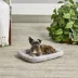 Midwest® QuietTime Deluxe Diamond Stitch Pet Bolster Bed, Machine Washable & Durable, Grey image thumbnail 3