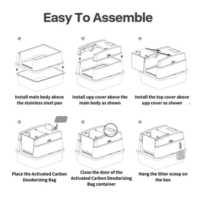 All For Paws Stainless Steel Cat Litter Box Base, Durable & Easy to Clean - Image 8