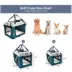 Jespet Soft Dog Crate, Portable Folding Travel Kennel for Dogs, Teal Blue image thumbnail 3