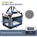 Jespet Soft Dog Crate, Portable Folding Travel Kennel for Dogs, Lake Blue image thumbnail 2