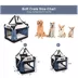 Jespet Soft Dog Crate, Portable Folding Travel Kennel for Dogs, Lake Blue image thumbnail 3