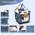 Jespet Soft Dog Crate, Portable Folding Travel Kennel for Dogs, Lake Blue image thumbnail 4