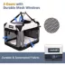 Jespet Soft Dog Crate, Portable Folding Travel Kennel for Dogs, Light Grey image thumbnail 2