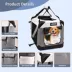 Jespet Soft Dog Crate, Portable Folding Travel Kennel for Dogs, Light Grey image thumbnail 4