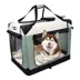 Jespet Soft Dog Crate, Portable Folding Travel Kennel for Dogs, Shale Green image thumbnail 1