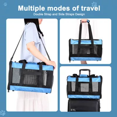 Jespet Soft-Sided Pet Carrier, Portable Travel Carrier for Dogs & Cats, 17 Inch - Image 6