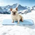 GOOPAWS Cooling Dog Mat, Self-Cooling Pet Bed for Dogs, Non-Slip Indoor & Outdoor Design, Blue image thumbnail 2