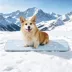 GOOPAWS Cooling Dog Mat, Self-Cooling Pet Bed for Dogs, Non-Slip Indoor & Outdoor Design, Blue image thumbnail 2