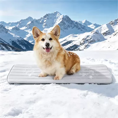 GOOPAWS Cooling Dog Mat, Self-Cooling Pet Bed for Dogs, Non-Slip Indoor & Outdoor Design, Grey - Image 2