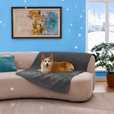 GOOPAWS Waterproof Cooling Dog Mat, Self-Cooling Pet Blanket for Dogs, Non-Slip Design, Dark Grey - Image 2