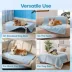 GOOPAWS Waterproof Cooling Dog Mat, Self-Cooling Pet Blanket for Dogs, Non-Slip Design, Light Grey image thumbnail 5