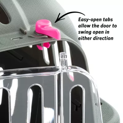 Midwest Homes for Pets Jet Travel Carrier W/ Built-In Pink Handle & Clear Door for Visibility - Image 3