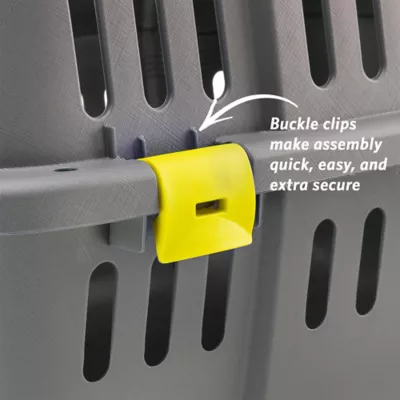 Midwest Homes for Pets Jet Travel Carrier W/ Built-In Yellow Handle & Clear Door for Visibility - Image 4